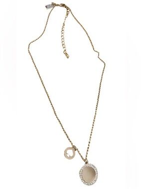 Kate Spade New York "Spot The Spade Collection" Pave Charm Pendant Necklace